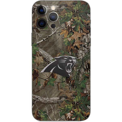 NFL Carolina Panthers Realtree Xtra Green Camo iPhone 12 Pro Skin